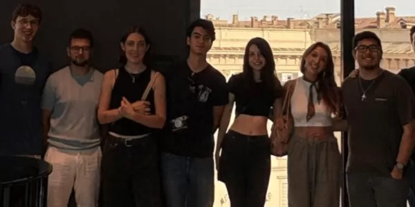 The ESNers and the Erasmus students in the Museo del Novecento