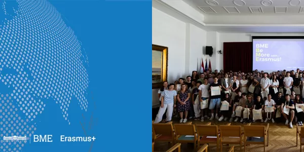 Students standing in group