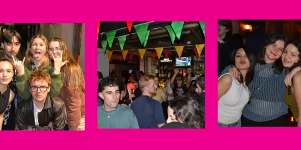 International students during the party