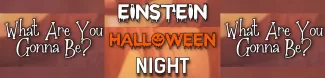 Einstein halloween night banner 