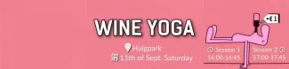 wine yoga banner