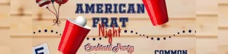 American frat night cocktail party banner 