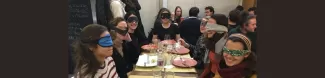 Photo group of the blind dinner
