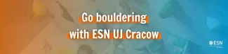 Go bouldering with ESN UJ