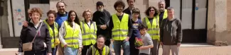 Group photo whit Marta, an erasmus from Portugal, Alberto and Giuseppe from our staff