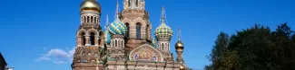 The Church of the Savior on Spilled Blood is a Russian Orthodox church in Saint Petersburg, Russia which currently functions as a secular museum and church at the same time.