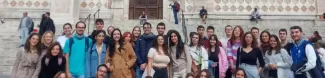 Photo group in Piazza IV Novembre