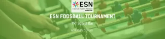 Foosball table, ESN logo