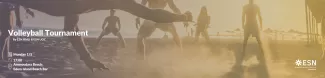 Volleyball match in the beach.