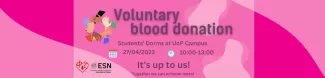 announcement of the blood donation