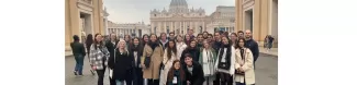 At Via della Conciliazione, with the Saint Peters Basilica