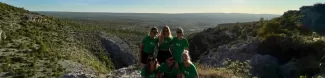 Volunteers in the canyon