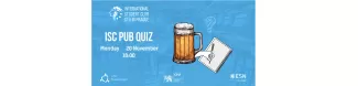 A hand writing answers of a quiz with a beer on the side. Location: a pub.