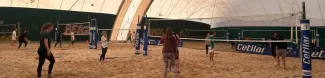 People playing Beach Volley