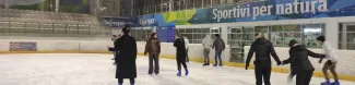 Some of the partecipants at the ice rink