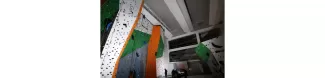 The climbing walls