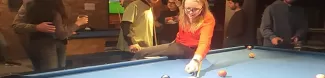 Playing billiards