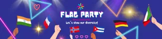 Announcement for the flag party
