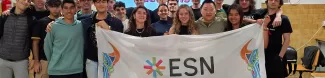 group of students volunteering in a classroom