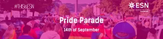 Pride parade text banner