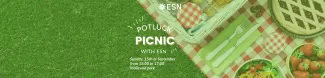 Image with the text "Potluck Picnic with ESN" and event details