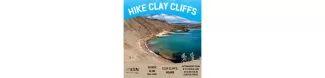 Poster that says hike clay cliffs