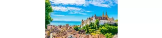 View of the city of Neuchatel