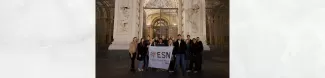 group picture at the museum