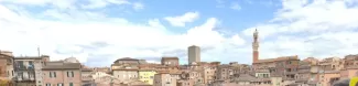 Rooftops of a city in Tuscany