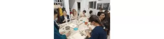 working with clay