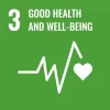 Logo of the SDG Goal 3