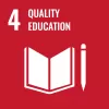 Logo of the SDG Goal 4