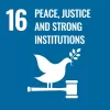 Logo of the SDG Goal 16